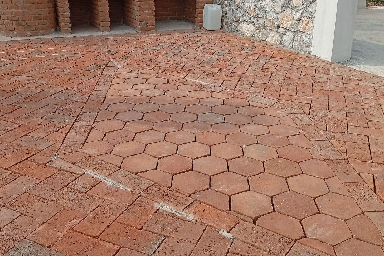 Piso loseta hexagonal